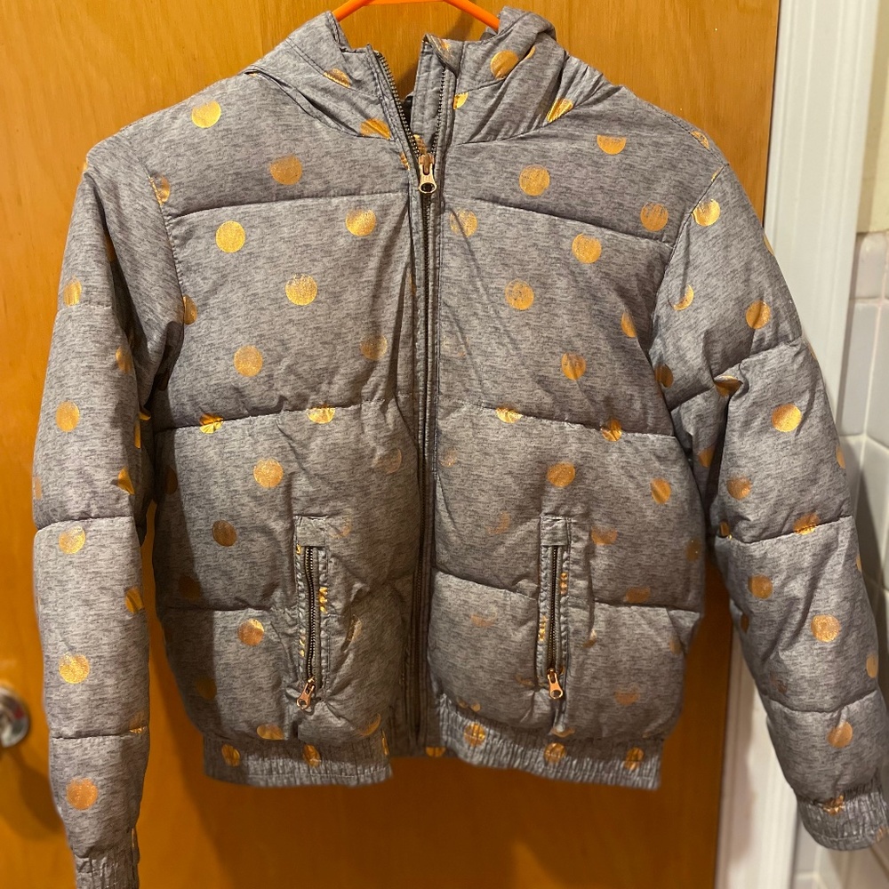 Gap girls polka dot coat